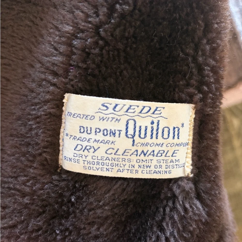 Vintage Holiday Suede & Shearling Coat | Treated Suede | Boston, Mass.